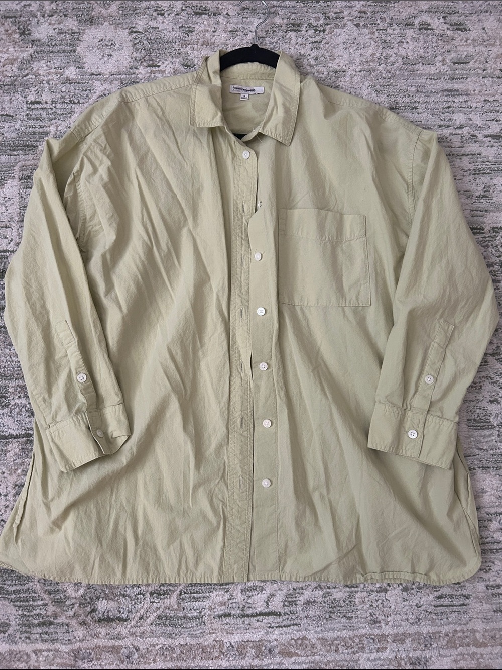 Madewell Light Sage Green Button-Down Shirt